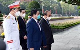 [Ảnh] Lãnh đạo Đảng, Nhà nước, TP Hà Nội vào Lăng viếng Chủ tịch Hồ Chí Minh nhân kỷ niệm 76 năm Quốc khánh 2/9