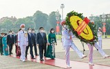 [Ảnh] Lãnh đạo Đảng, Nhà nước, TP Hà Nội vào Lăng viếng Chủ tịch Hồ Chí Minh nhân kỷ niệm 76 năm Quốc khánh 2/9