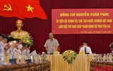 [Ảnh] Chủ tịch nước Nguyễn Xuân Phúc dự lễ khai giảng ở tỉnh 