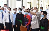 [Ảnh] Chủ tịch nước Nguyễn Xuân Phúc dự lễ khai giảng ở tỉnh 