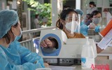 [Ảnh] Hà Nội: Ngày đầu tiên tiêm vaccine phòng Covid-19 cho hơn 500 thai phụ 