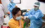 [Ảnh] Hà Nội: Ngày đầu tiên tiêm vaccine phòng Covid-19 cho hơn 500 thai phụ 