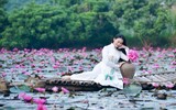 Ngỡ ngàng với cảnh đẹp như tranh của suối Yến chùa Hương mùa hoa súng tháng 11