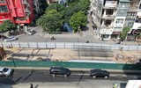 Xem thi công cầu vượt chữ C bằng thép hơn 120 tỷ đồng đầu tiên ở Hà Nội từ flycam