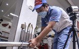 Cận cảnh điểm đo khí thải, hỗ trợ đổi xe máy cũ lấy xe mới ở Hà Nội