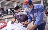 Cận cảnh điểm đo khí thải, hỗ trợ đổi xe máy cũ lấy xe mới ở Hà Nội