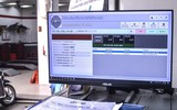 Cận cảnh điểm đo khí thải, hỗ trợ đổi xe máy cũ lấy xe mới ở Hà Nội