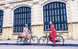 Hoa đào tươi thắm mang Xuân về phố phường Hà Nội bất chấp Covid-19