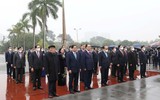 Lãnh đạo Đảng, Nhà nước, thành phố Hà Nội vào Lăng viếng Chủ tịch Hồ Chí Minh trước thềm Tết Nhâm Dần