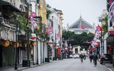 Ngắm Hà Nội đẹp lạ, tĩnh lặng nhưng đầy màu sắc hi vọng trong sớm mùng Một Tết Nhâm Dần