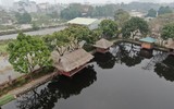 Nhìn từ flycam 2 hồ nước sắp bị san lấp ở phường Ngọc Thụy, Long Biên