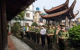Thanh niên 7 đơn vị Công an Hà Nội phối hợp đảm bảo an ninh nông thôn ở huyện Thanh Oai