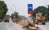 Xem công trường mở rộng đường gom, khắc phục tình trạng 
