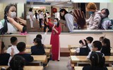 Hình ảnh ấn tượng trong ngày: Học sinh lớp 1 Hà Nội vui vẻ đến trường 