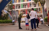 Cận cảnh trẻ mầm non Hà Nội ngày đầu tiên đến trường học trực tiếp