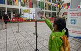 Cận cảnh trẻ mầm non Hà Nội ngày đầu tiên đến trường học trực tiếp