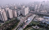 Toàn cảnh đường Lê Văn Lương - Tố Hữu với loạt cao ốc vi phạm quy hoạch