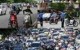 Hà Nội: Ngán ngẩm cảnh cố tình đi ngược chiều tại nút phân luồng thí điểm giảm ùn tắc ở đường Nguyễn Trãi