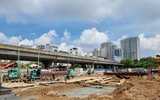 Cận cảnh hầm chui 700 tỷ đồng trên trục đường đông đúc nhất nhì Thủ đô sẽ thông xe tháng 10-2022