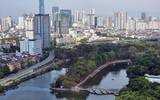 Ngắm vẻ đẹp độc đáo của hồ nước đặc biệt giữa trung tâm Thủ đô Hà Nội