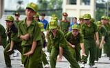 Khoảnh khắc đáng yêu của các em nhỏ tham gia Học kỳ Công an ở Học viện Cảnh sát Nhân dân