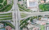 Nhìn từ Flycam đoạn đường xanh độc đáo ngay cửa ngõ Thủ đô