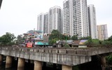 Nhìn từ flycam cây cầu qua sông Lừ 10 năm bị lãng quên ở quận Hoàng Mai