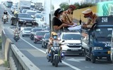 Cận cảnh ngày đầu tiên CSGT tuần tra, ghi hình xử lý vi phạm trên đường vành đai 3 trên cao