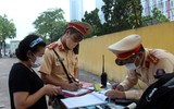 Cận cảnh ngày đầu tiên CSGT tuần tra, ghi hình xử lý vi phạm trên đường vành đai 3 trên cao