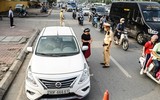 Cận cảnh ngày đầu tiên CSGT tuần tra, ghi hình xử lý vi phạm trên đường vành đai 3 trên cao
