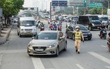 Cận cảnh ngày đầu tiên CSGT tuần tra, ghi hình xử lý vi phạm trên đường vành đai 3 trên cao