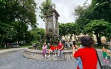 Cận cảnh vườn hoa với đài phun nước đặc biệt lâu đời nhất Thủ đô sắp được khoác 