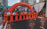 Toàn cảnh hầm chui Lê Văn Lương ngày khánh thành