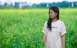Ngắm cánh đồng hoa cải vàng tuyệt đẹp bên sông ngoại thành Hà Nội