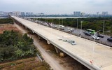 Công trường cầu Vĩnh Tuy giai đoạn 2 những ngày cuối năm 2022 