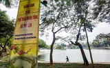 Hà Nội: Xem không gian đi bộ quanh hồ Thiền Quang trang hoàng đẹp mắt trước ngày khai trương