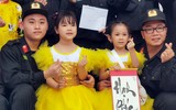 Cảnh sát cơ động Hà Nội thi tài gói bánh chưng đón Tết Quý Mão 2023, mang sắc xuân trên phố phường