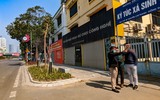 Ngắm hàng ghế đá tối giản tuyệt đẹp trong nắng xuân trên phố Nguyễn Chí Thanh