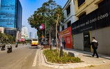 Ngắm hàng ghế đá tối giản tuyệt đẹp trong nắng xuân trên phố Nguyễn Chí Thanh