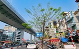 Cận cảnh ngôi nhà 4 mặt tiền chỉ rộng hơn 15 m hiếm thấy giữa Thủ đô