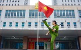 Xem nữ Công an Thủ đô khổ luyện võ thuật trên thao trường 