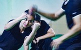Xem nữ Công an Thủ đô khổ luyện võ thuật trên thao trường 
