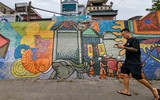 Con đường gốm sứ ven sông Hồng xuống cấp, thành nơi quảng cáo vá xe