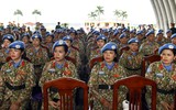 Nữ công binh Việt Nam rạng ngời lên đường làm nhiệm vụ gìn giữ hòa bình Liên Hợp Quốc