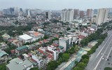 Nhìn từ flycam khu chung cư cũ sắp được lập quy hoạch chi tiết để xây dựng lại ở Hà Nội