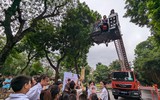 Cận cảnh hoạt động trải nghiệm PCCC và CNCH độc đáo không thể bỏ lỡ đang diễn ra ở Hà Nội
