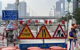Cận cảnh 2 cầu vượt thép 