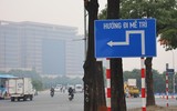 Cận cảnh nút giao thí điểm bỏ đèn giao thông, không vòng xuyến ở Thủ đô 