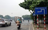 Cận cảnh nút giao thí điểm bỏ đèn giao thông, không vòng xuyến ở Thủ đô 