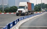 Cận cảnh nút giao thí điểm bỏ đèn giao thông, không vòng xuyến ở Thủ đô 